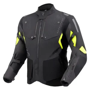 Kurtka motocyklowa tekstylna Rebelhorn Hiker IV czarno-żółta Hit sprzedaży