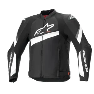 Kurtka motocyklowa tekstylna Alpinestars T-GP PLUS R V4 czarno-biała Tani