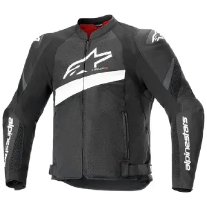 Kurtka motocyklowa tekstylna Alpinestars Airflow T-GP PLUS R V4 czarno-biała Wyjątkowa oferta