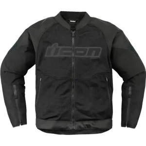 Dostępne od ręki Kurtka motocyklowa tekstylna Icon Overlord 3 Mesh czarna