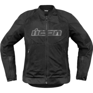 Kurtka motocyklowa damska tekstylna Icon Overlord 3 Mesh czarna Tani