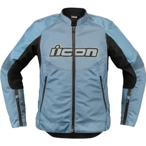 Cena promocyjna Kurtka motocyklowa damska tekstylna Icon Overlord 3 niebieska