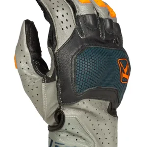Bestseller Rękawice motocyklowe Klim Badlands Aero Pro Short szaro-pomarańczowe