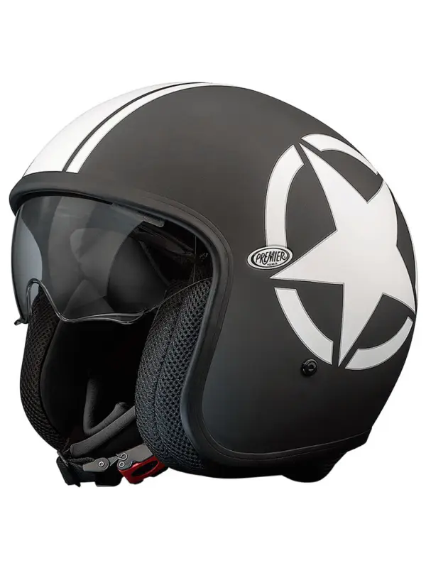 Ostatnia szansa Kask otwarty Premier Vintage Star SG 9BM czarny matowy