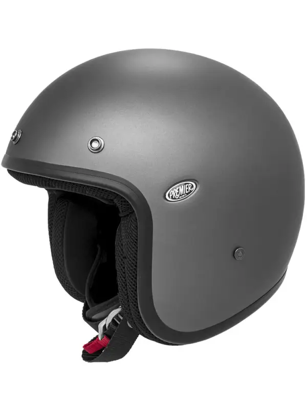 Nowy Kask otwarty Premier Jet Classic U17 BM szary matowy