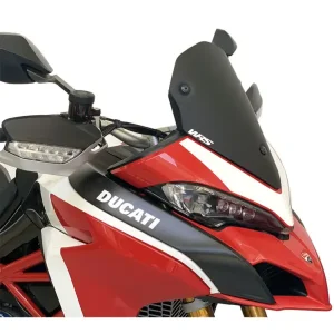 Szyba motocyklowa WRS Sport do wybranych modeli Ducati Multistrada czarna matowa Łatwy zwrot