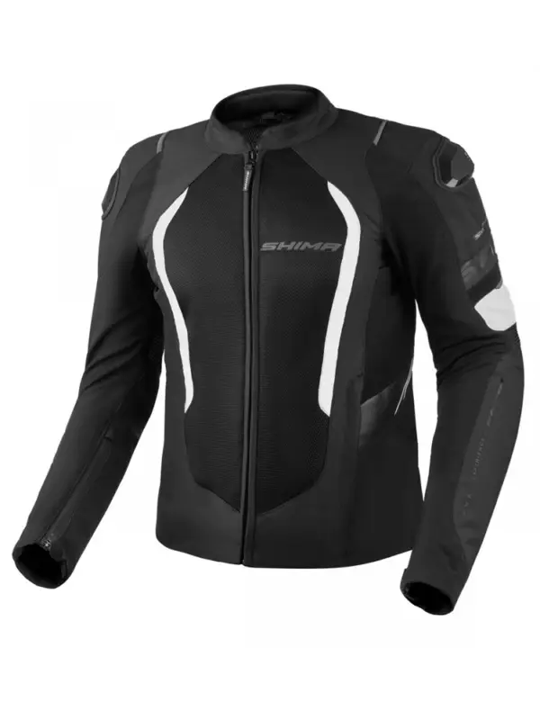 Nie przegap Kurtka motocyklowa tekstylna Shima Mesh Pro 2.0 czarno-biała