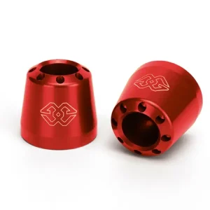 Końcówki kierownicy GILLES Cone aluminiowe czerwone Ograniczona ilość