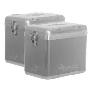 Zestaw kufrów bocznych Touratech ZEGA Mundo aluminiowych, srebrnych [pojemność: 2 x 45 l] Ostatnie sztuki