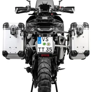 Zestaw: kufry boczne z anodowanego aluminium srebrne "And-S" Zega Evo + stelaże Touratech Husqvarna Norden 901/ Expedition, KTM Adventure 890/ R/ 790/ R [poj.: 31+38l] Zamów dziś