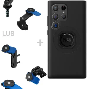 Tani Zestaw na motocykl: etui na telefon Samsung Galaxy S24 Ultra + mocowanie Quad Lock