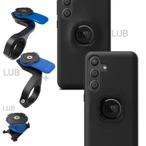 Hit cenowy Zestaw rowerowy: etui na telefon Samsung Galaxy S24+ + mocowanie Quad Lock