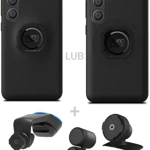 Hit cenowy Zestaw do samochodu: etui na telefon Samsung Galaxy S24+ + mocowanie Quad Lock