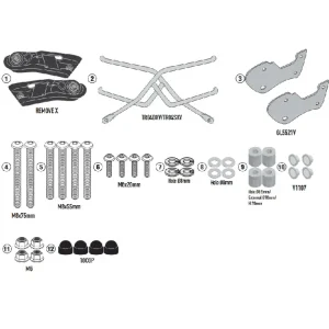 Stelaż pod sakwy boczne Kappa Remove-X Honda CB 500 Hornet (24-)/ 750 Hornet (23-) Hit cenowy
