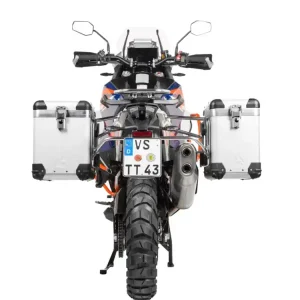 Oferta czasowa Zestaw: kufry boczne srebrne "And-S" Zega Pro + stelaże srebrne Touratech KTM Super Adventure 1290 S/R (21-24) [poj.: 38+45l]