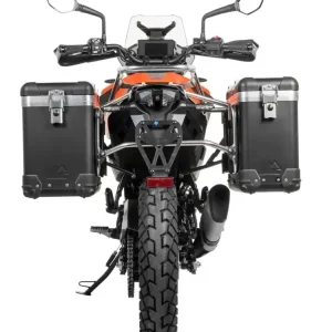 Zestaw: kufry boczne czarne "And-Black" Zega Pro + stelaże srebrne Touratech KTM 390 Adventure [poj.: 31+38l] Sprawdź teraz