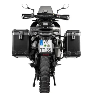 Zestaw: kufry boczne czarne "And-Black" Zega Pro + stelaże czarne Touratech Husqvarna Norden 901/ Expedition, KTM Adventure 890/ R/ 790/ R [poj.: 31+38l] Najlepsza cena
