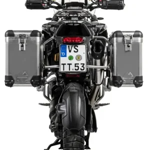 Tylko dziś Zestaw: kufry boczne aluminiowe srebrne Zega Pro + stelaże srebrne Touratech Triumph Tiger 1200 (22-) [poj.: 31+38l]