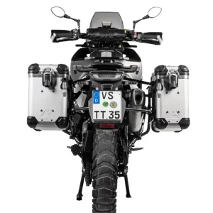Wyjątkowa oferta Zestaw: kufry boczne z anodowanego aluminium srebrne "And-S" Zega Evo + stelaże czarne Touratech Husqvarna Norden 901/ Expedition, KTM Adventure 890/ R/ 790/ R [poj.:38+45l]