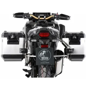Zestaw: kufry boczne + stelaże Hepco&Becker Xplorer Cutout Honda CRF 1100L Africa Twin (24-) srebrne Super okazja