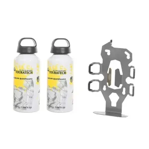 Uchwyt na aluminiowe bidony do kufrów Touratech Zega Pro 2 w komplecie z dwoma bidonami 0,6 l Niska cena