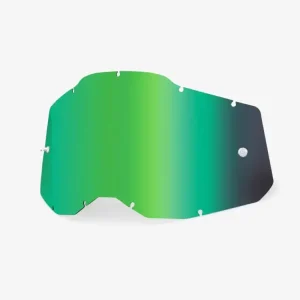 Szybka do gogli 100% Racecraft2, Accuri2 i Strata2 lustrzana zielona Do wyczerpania zapasów