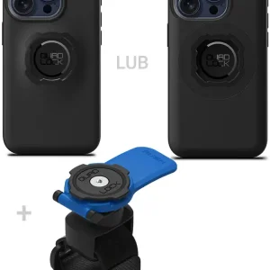 Zestaw: etui na telefon iPhone 15 Pro + uchwyt Quad Lock montowany za pomocą paska z szybkozłączką Najlepsza cena