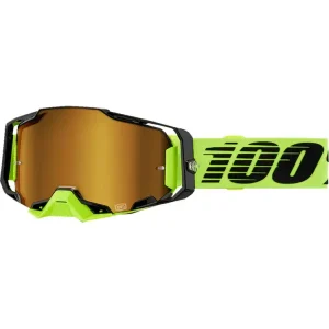 Gogle motocyklowe 100% Armega z szybką lustrzaną fluo Szybka dostawa