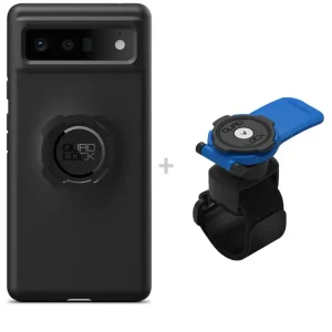 Najlepsza cena Zestaw: etui na telefon Google Pixel 6 + uchwyt Quad Lock montowany za pomocą paska z szybkozłączką
