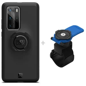 Wysoka jakość Zestaw: etui na telefon Huawei P40 Pro + uchwyt Quad Lock montowany za pomocą paska z szybkozłączką