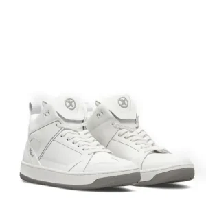 Buty motocyklowe XPD Moto-1 Leather Sneakers białe Bezpieczne zakupy