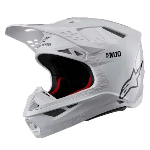 Ostatnie sztuki Kask enduro Alpinestars MX Supertech M10 Solid biały