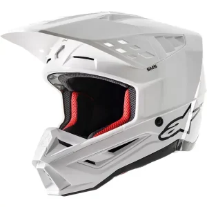 Kask enduro Alpinestars MX Supertech M5 Solid biały Bezpieczne zakupy