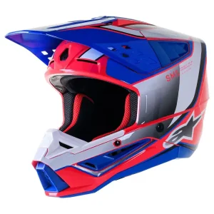 Kask enduro Alpinestars MX Supertech M5 Sail różowo-niebiesko-szary Niska cena