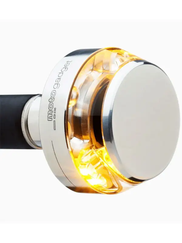 Kierunkowskaz lewy LED Motogadget mo.blaze disc srebrny Premium