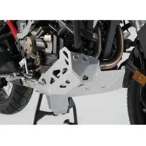 Nowy Osłona silnika SW-MOTECH Honda CRF1100 L Africa Twin, Adventure Sports (19-) CRF1100 L Africa Twin ES, Adventure Sports ES (23-) dla motocykla z zamontowanymi crashbarami srebrna