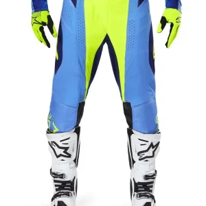 Spodnie cross damskie Alpinestars MX Techstar Melt żółto-niebieskie Obniżka ceny