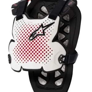 Ochraniacz klatki piersiowej Alpinestars MX A-1 Pro biało-czarno-czerwony Hit cenowy