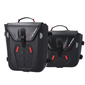 Premium Sakwy wodoodporne SysBag WP M/S SW-MOTECH + stelaże SLC BMW R 1200 R (14-18)/ R 1250 R (18-25)/ RS (18-) [pojemność: 17-23L / 12-16L]
