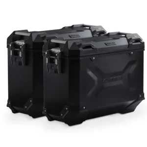 Sprawdź teraz Zestaw: kufry boczne + stelaże PRO TRAX ADV SW-Motech Yamaha MT-07 Tracer (16-23) [poj.: 2 x 37 L] czarne