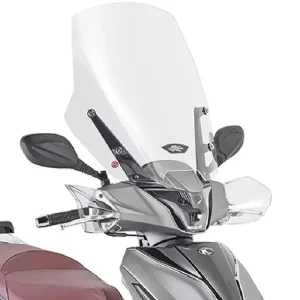 Łatwy zwrot Szyba motocyklowa Kappa Kymco People S 125/ 150/ 200 (20-) przeźroczysta