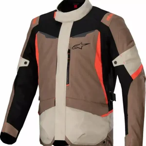 Kurtka motocyklowa tekstylna Alpinestars ST-1 WP czarno-brązowo-czerwony Kup online