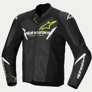 Ekspresowa dostawa Kurtka motocyklowa skórzana Alpinestars Faster V3 Airflow czarna