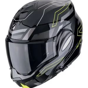 Szybka dostawa Kask szczękowy Scorpion Exo-Tech Evo Conquer czarno-żółty