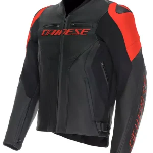 Kurtka motocyklowa skórzana Dainese Racing 5 czarno-czerwona Wybór klientów