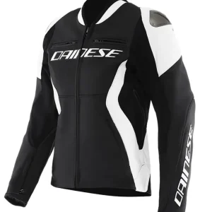 Kurtka motocyklowa damska skórzana Dainese Racing 5 czarno-biała Oferta