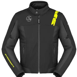 Bestseller Kurtka motocyklowa tekstylna Spidi Corsa Tex czarno-fluo