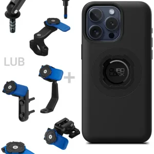 Oferta czasowa Zestaw na motocykl: etui na telefon iPhone 16 Pro Max + mocowanie Quad Lock