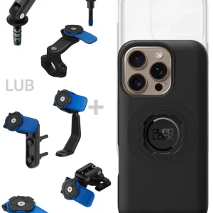 Wybór klientów Zestaw na motocykl: etui MAG na telefon iPhone 16 Pro (magnetyczne) + wodoodporny pokrowiec MAG + mocowanie Quad Lock