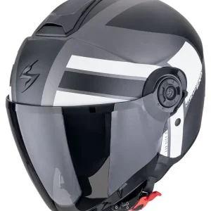Kask otwarty Scorpion Exo-City II Blur srebrno-czarno-biały matowy Nie przegap